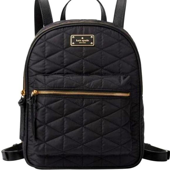 kate spade Handbags - Kate Spade Black Small Bradley Wilson Road Quilted Backpack